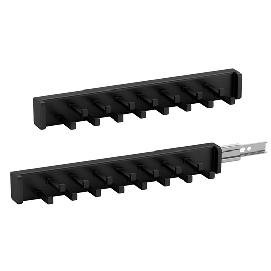 Matte Black Pullout Belt Rack