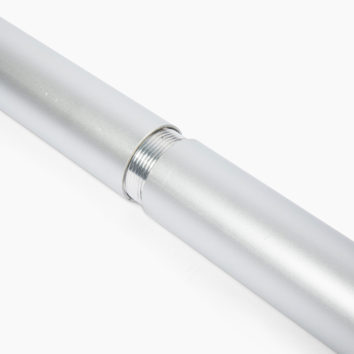 Round Matte Aluminum Threaded Closet Rod Kit | 1-5/16