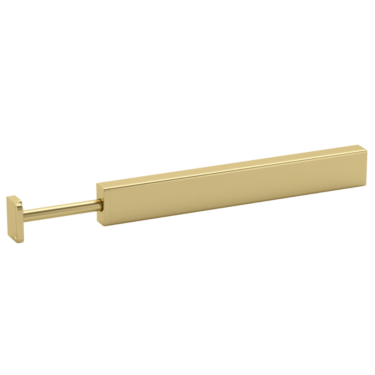 Matte Brass Pullout Valet Rod