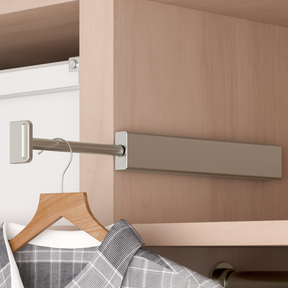 Matte Nickel Pullout Valet Rod
