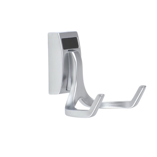 Matte Aluminum Double Closet Hook