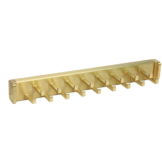 Matte Brass Pullout Tie Rack