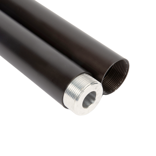 Round Oil-Rubbed Bronze Threaded Closet Rod