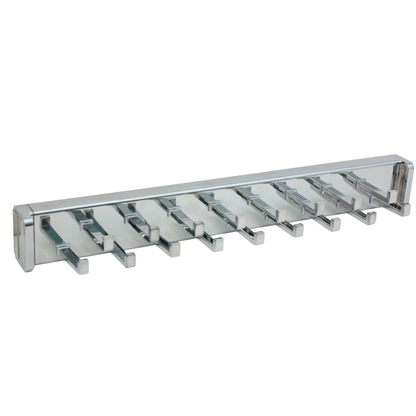 Polished Chrome Pullout Tie Rack