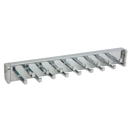 Polished Chrome Pullout Tie Rack