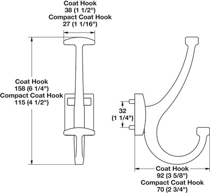 Black Closet Hook