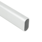 Oval Matte Aluminum Closet Rod