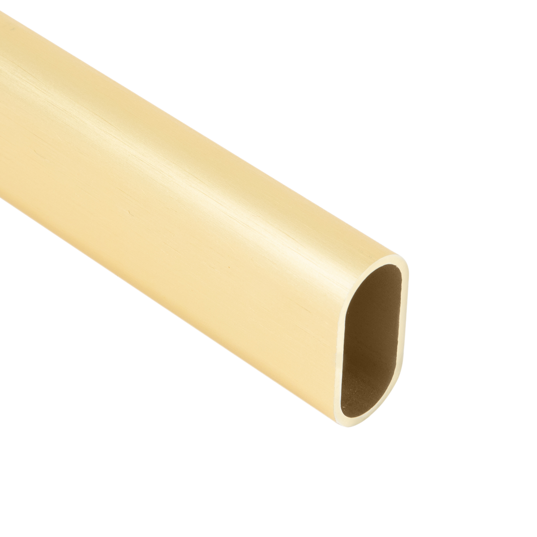 Oval Matte Brass Closet Rod The Closet Rod Company
