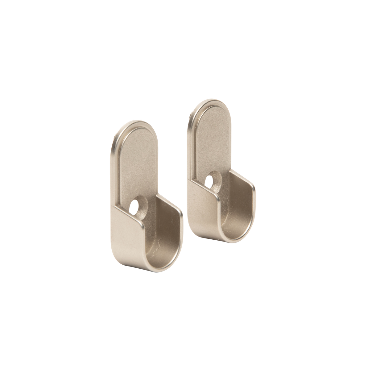 Oval Matte Nickel Closet Rod End Supports The Closet Rod Company