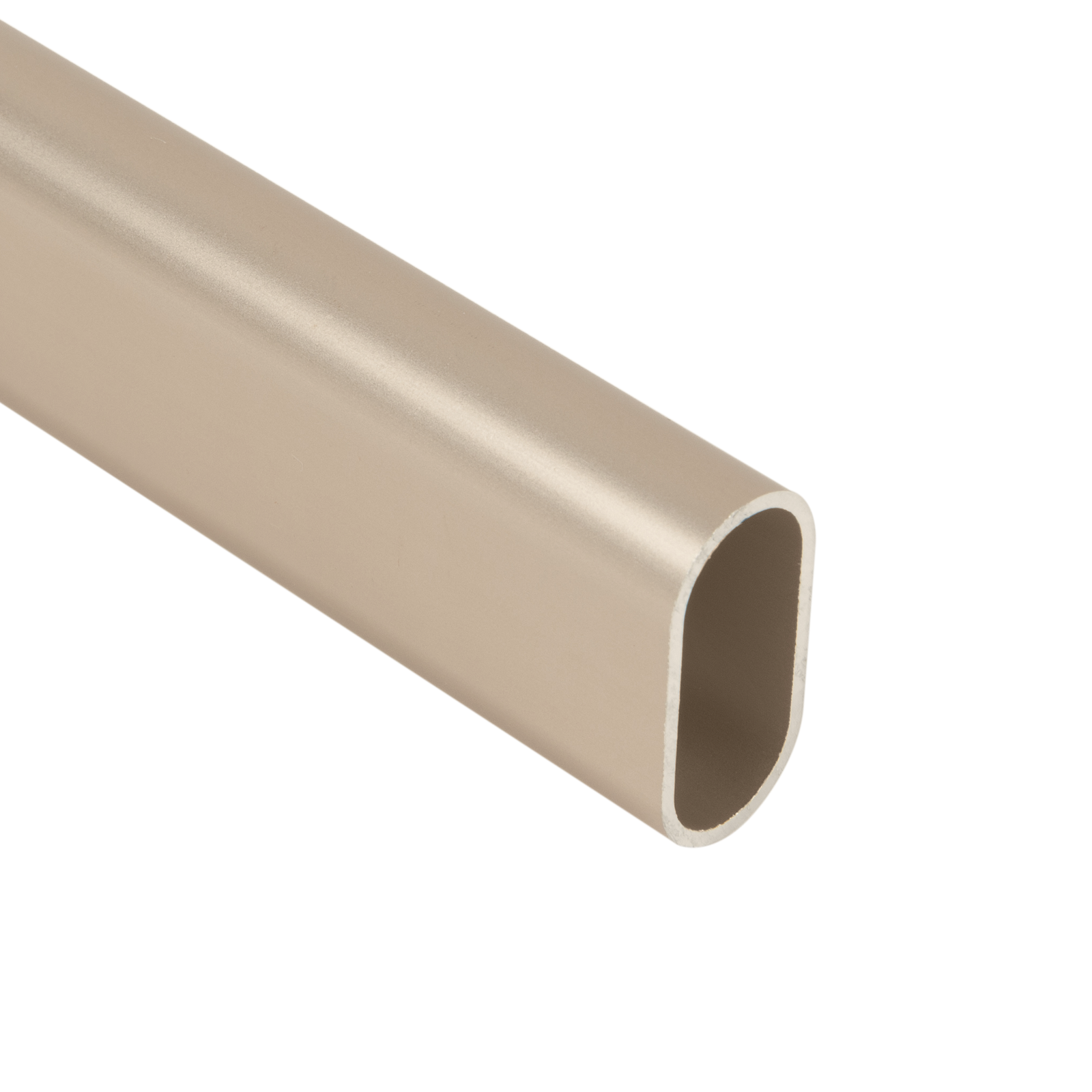 Oval Matte Nickel Closet Rod