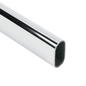 Oval Polished Chrome Closet Rod