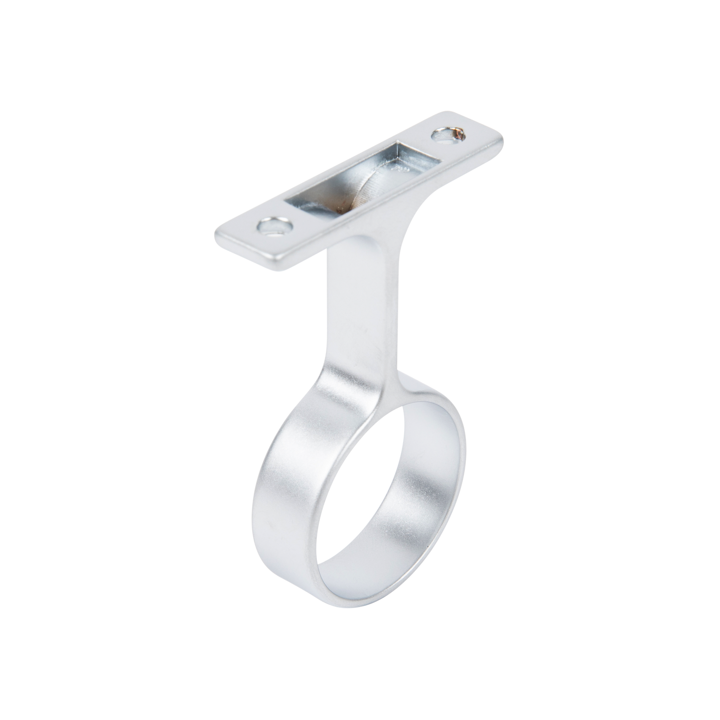 Round Matte Aluminum Closet Rod Center Support