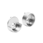 Round Matte Aluminum Closet Rod End Supports