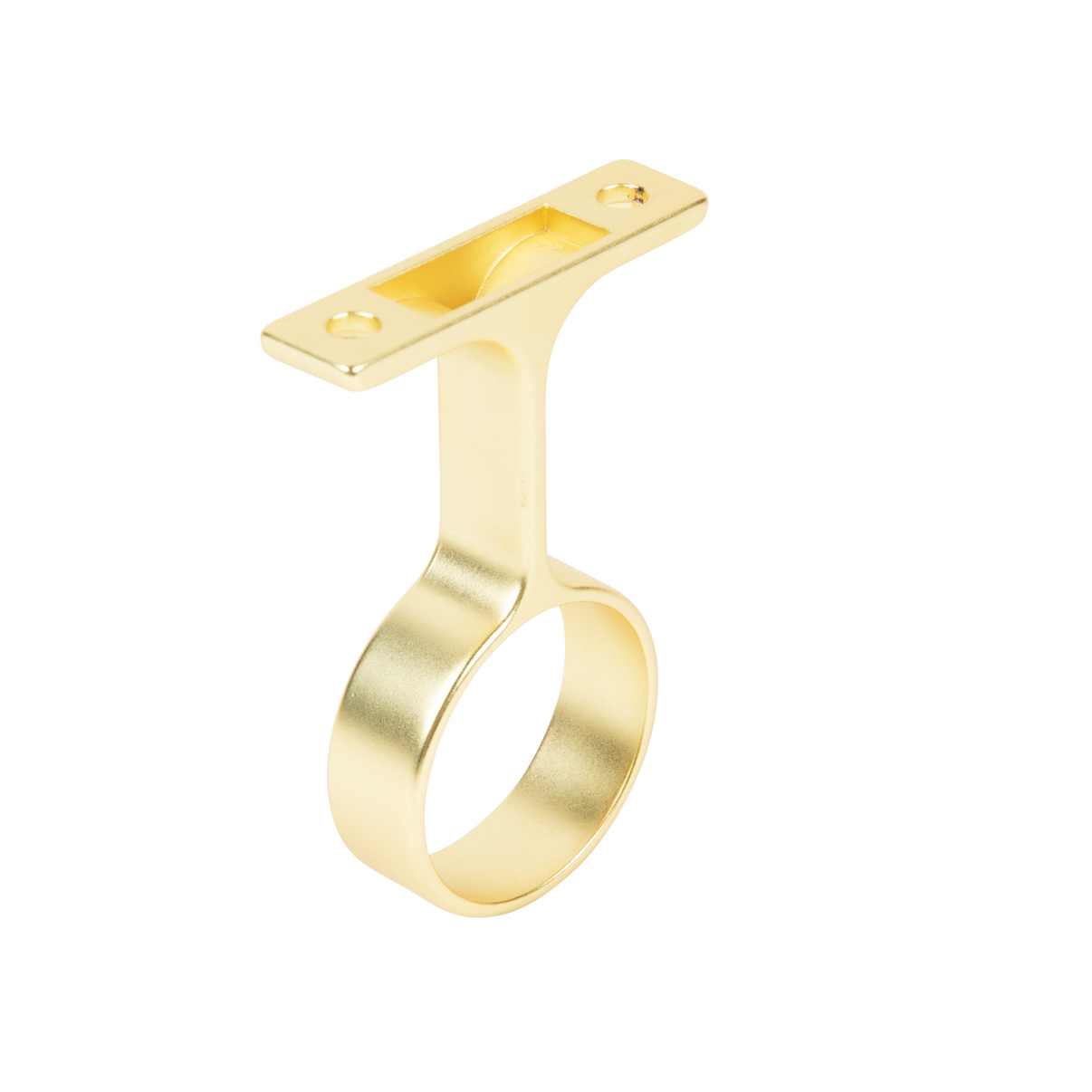 Round Matte Brass Closet Rod Center Support The Closet Rod Company