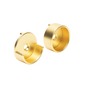 Round Matte Brass Closet Rod End Supports