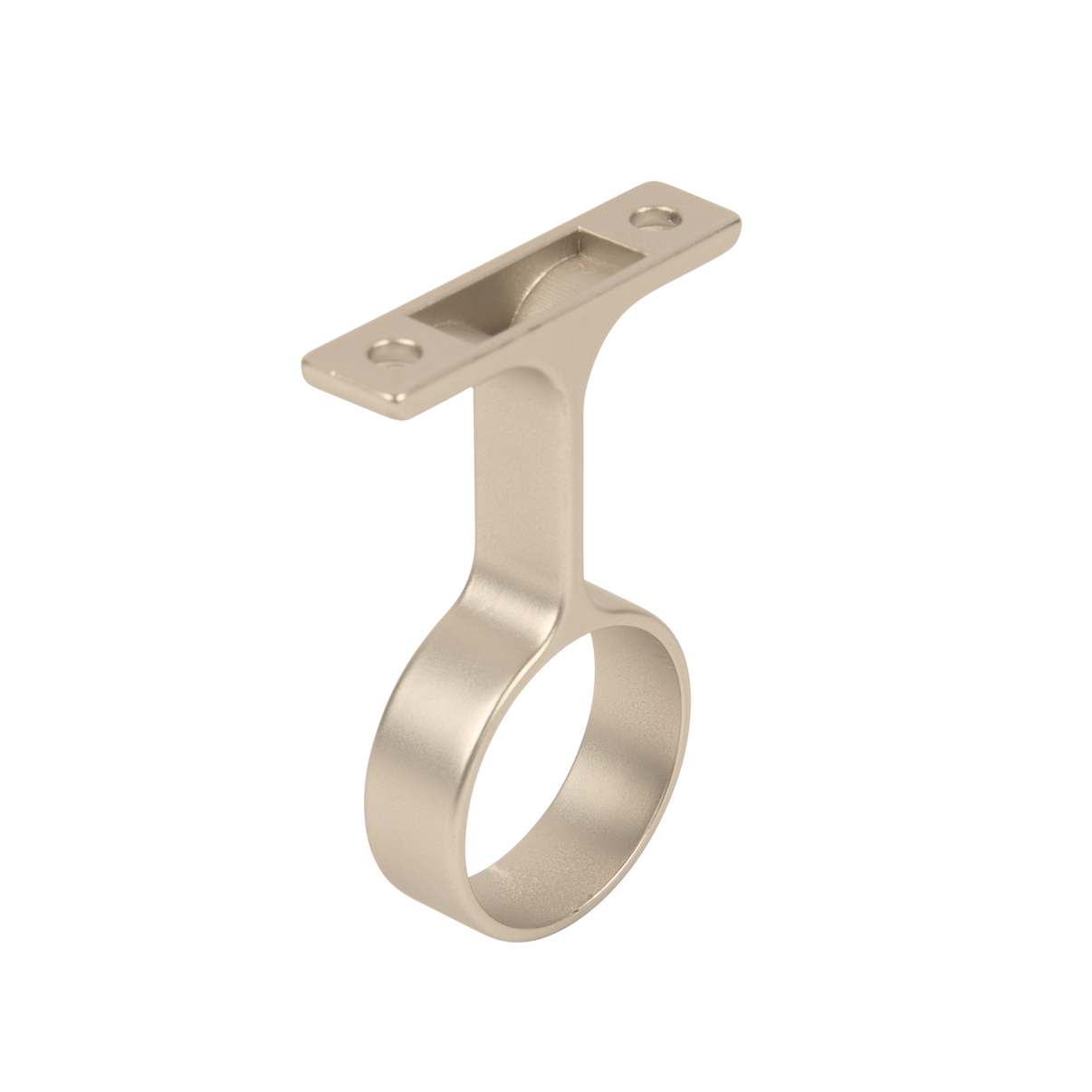 Round Matte Nickel Closet Rod Center Support The Closet Rod Company