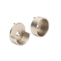 Round Matte Nickel Closet Rod End Supports