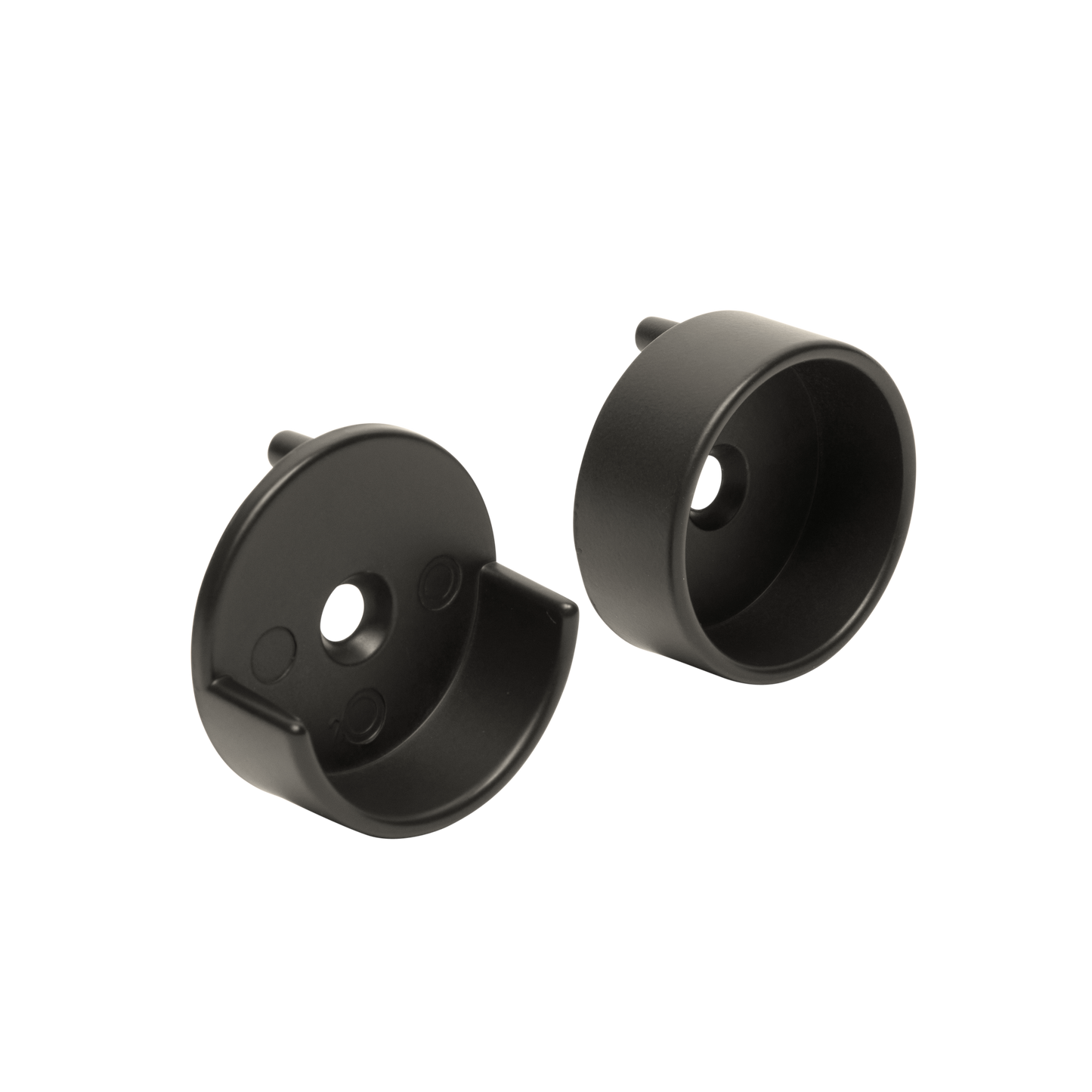 Round Oil Rubbed Bronze Closet Rod End Supports