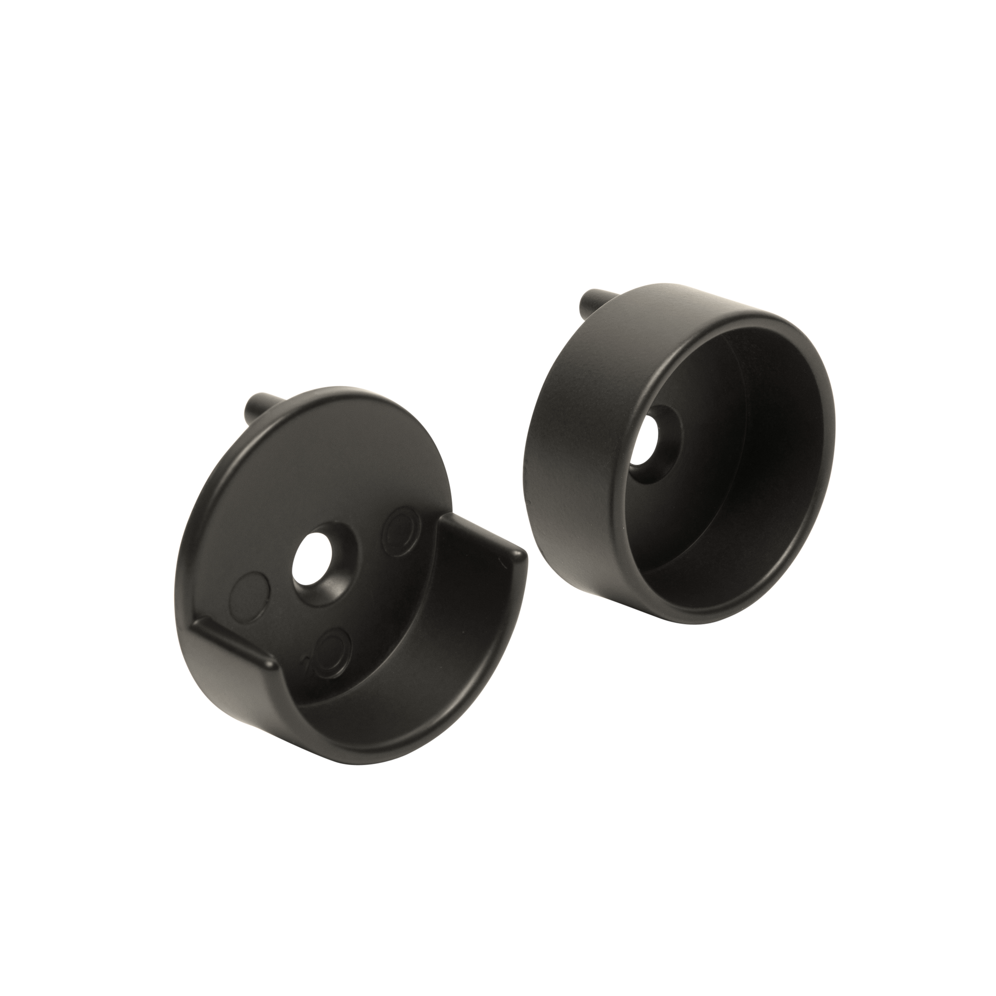 Round Oil Rubbed Bronze Closet Rod End Supports
