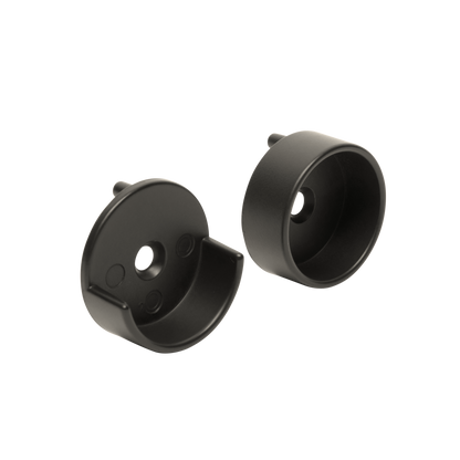 Round Oil Rubbed Bronze Closet Rod End Supports