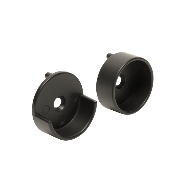 Round Oil Rubbed Bronze Closet Rod End Supports The Closet Rod Company