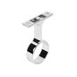 Round Polished Chrome Closet Rod Center Support