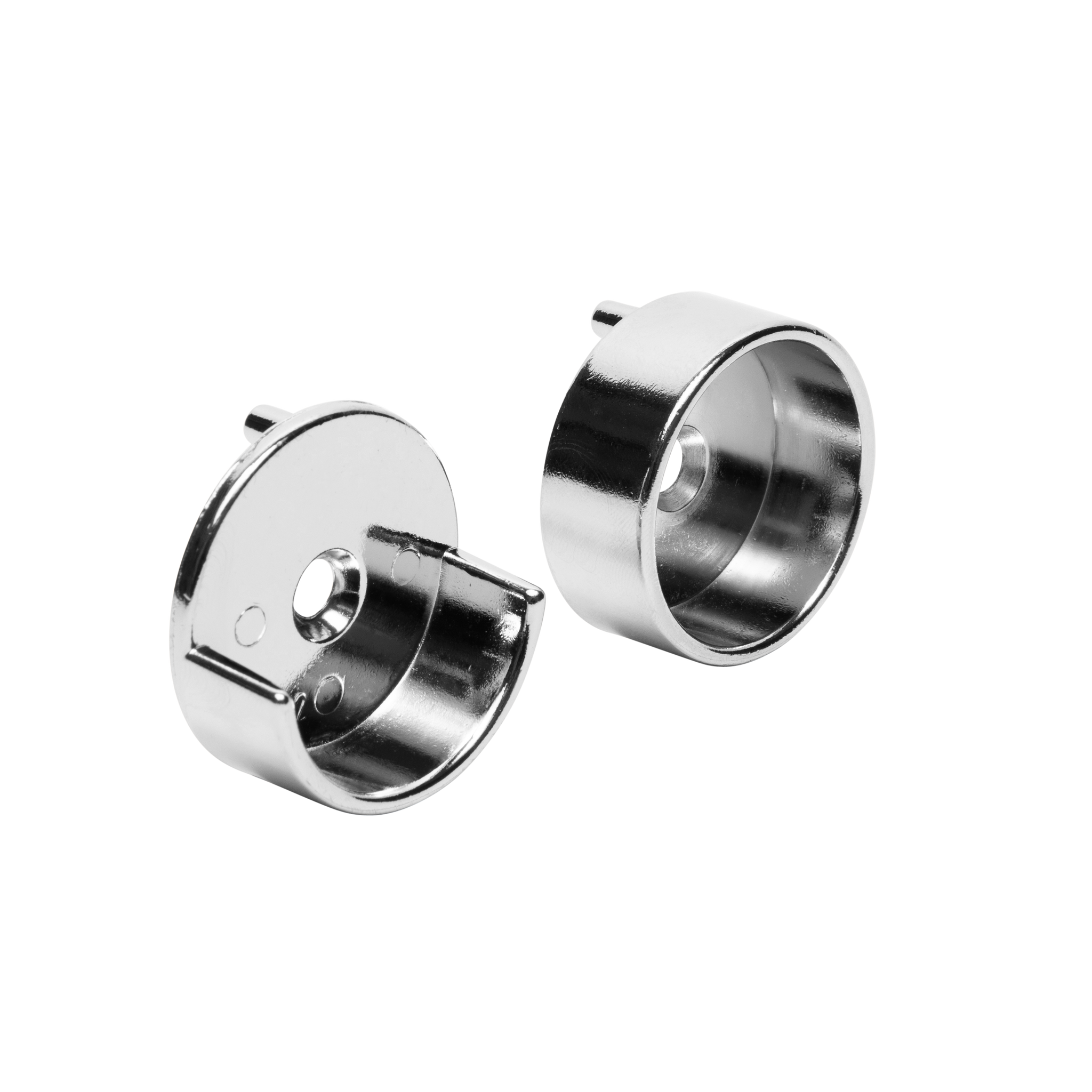 Round Polished Chrome Closet Rod End Supports – The Closet Rod Company